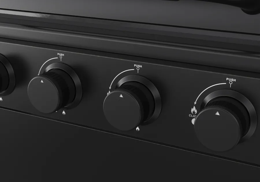 Gassgrill^Grillexpert Kombigrill til gass og kull - ® Svart