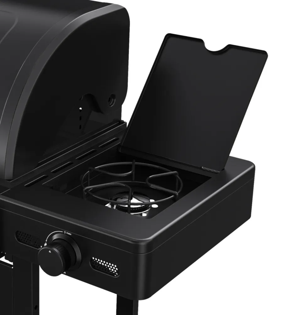 Gassgrill^Grillexpert Kombigrill til gass og kull - ® Svart