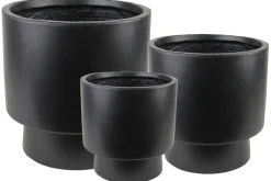 Krukker^Scan-Pot Krukkesett Fiber Ø24/30/37 cm Svart