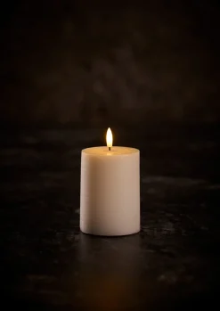Dekorativ Belysning - Innendørs^DAY Kubbelys med 3D LED-flamme H10 cm