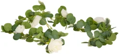 Kunstige Planter^ Kunstig blomsterranke 210 cm Hvit
