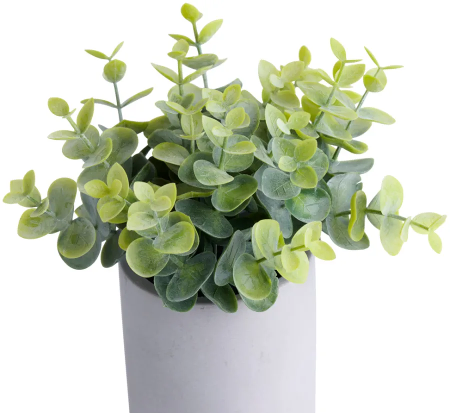 Kunstige Planter^ Kunstig buksbom H19 cm Grå og grønn