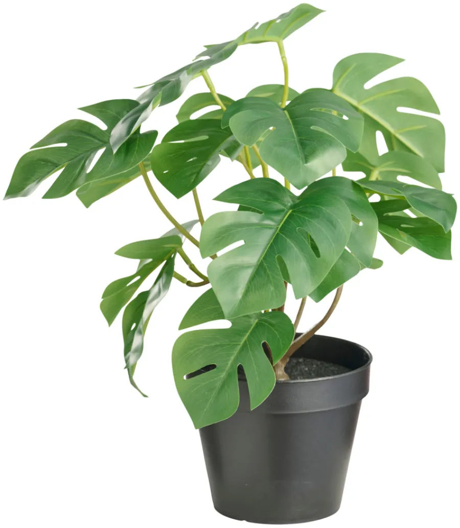 Kunstige Planter|Boliginnredning^DAY Kunstig monstera plante i potte H32 cm innendørs -