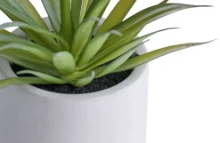 Kunstige Planter^ Kunstig plante agave H19 cm Grå og grønn