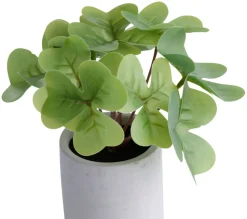 Kunstige Planter^ Kunstig plante kløver H18 cm Grå og grønn
