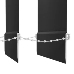 Lamellgardiner^ Lamellgardin 150 x 250 cm Svart