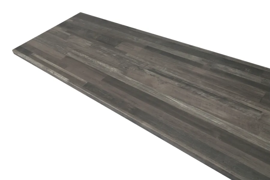 Benkeplater^ Laminatbenkeplate svart/grå tre 28 mm x 61 x 300 cm