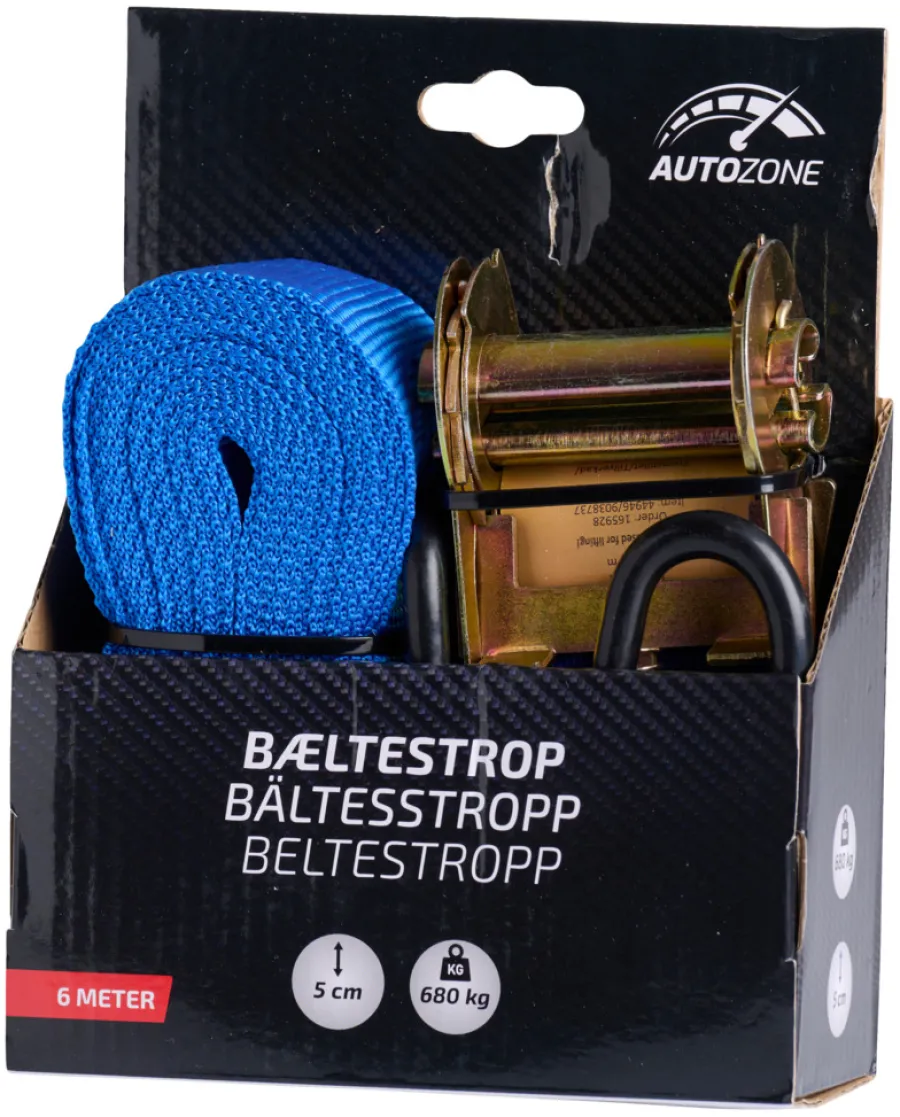 Tilhengertilbehør^Autozone Lastestropp 50 mm x 6 meter -