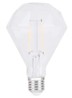 Led-Pærer^ LED-filamentpære diamant 2 W E27
