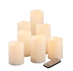 Dekorativ Belysning - Innendørs^ LED-kubbelys batteridrevet 7-pk.