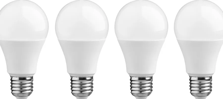 Led-Pærer^ LED-pære E27 standard 4,9 W E27 4-pk.