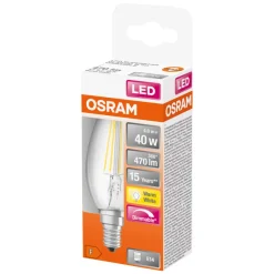 Led-Pærer^Osram LED-pære kerte 5W