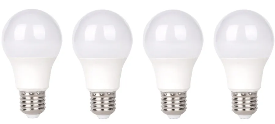 Led-Pærer^ LED-pære standard 7,3 W E27 4-pk.