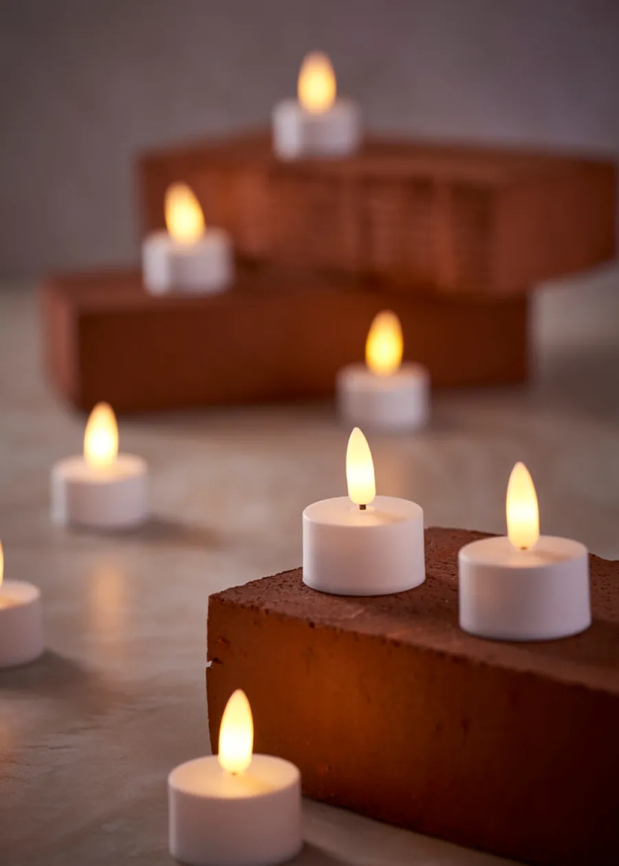 Dekorativ Belysning - Innendørs^DAY LED-telys m/3D flamme 4 stk.