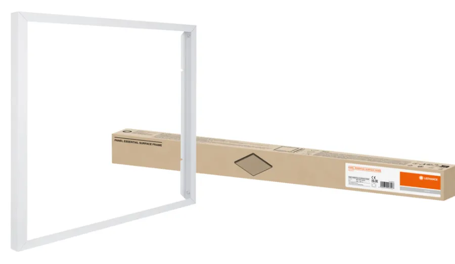 Taklamper^LEDVANCE påbygningsramme hvit 600×600 mm