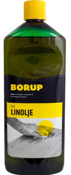 Øvrige Kjemikalier^Borup Linolje rå 1 liter -