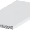 Profillister^ Listprofil flat hvit - 2 x 25 mm x 1 meter