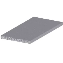 Profillister^ Listprofil flat sølv - 2 x 25 mm x 2 meter