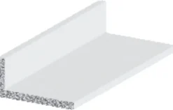 Profillister^ Listprofil hvit - 10 x 15 mm x 1 meter