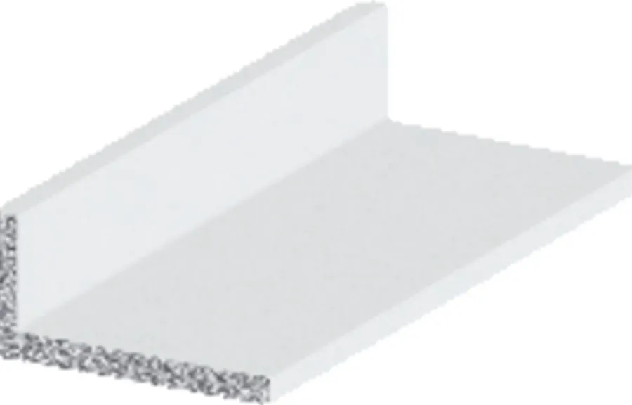 Profillister^ Listprofil hvit - 10 x 15 mm x 1 meter