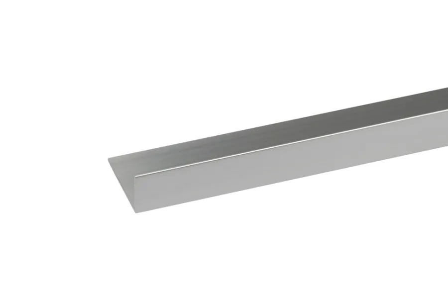 Profillister^ Listprofil sølv - 15 x 30 mm x 1 meter