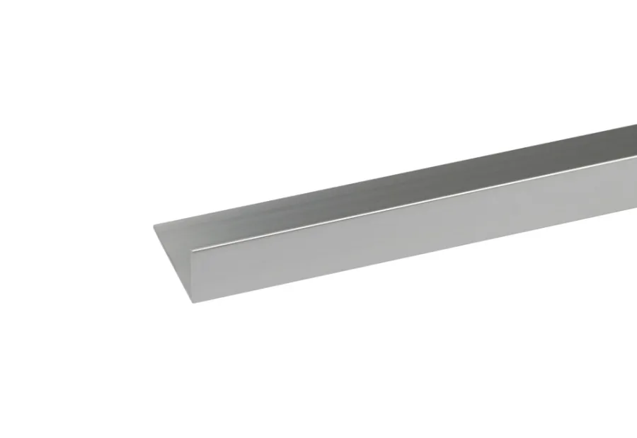 Profillister^ Listprofil sølv - 15 x 30 mm x 2 meter