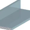 Profillister^ Listprofil sølv - 10 x 15 mm x 2 meter