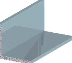 Profillister^ Listprofil vinkel aluminium - 25 x 25 mm x 2 meter