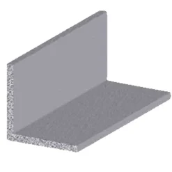 Profillister^ Listprofil vinkel aluminium - 15 x 15 mm x 2 meter