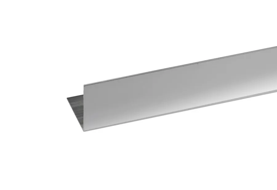 Profillister^ Listprofil vinkel sølv - 15 x 15 mm x 2 meter