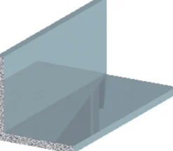 Profillister^ Listprofil vinkel sølv - 15 x 15 mm x 2 meter