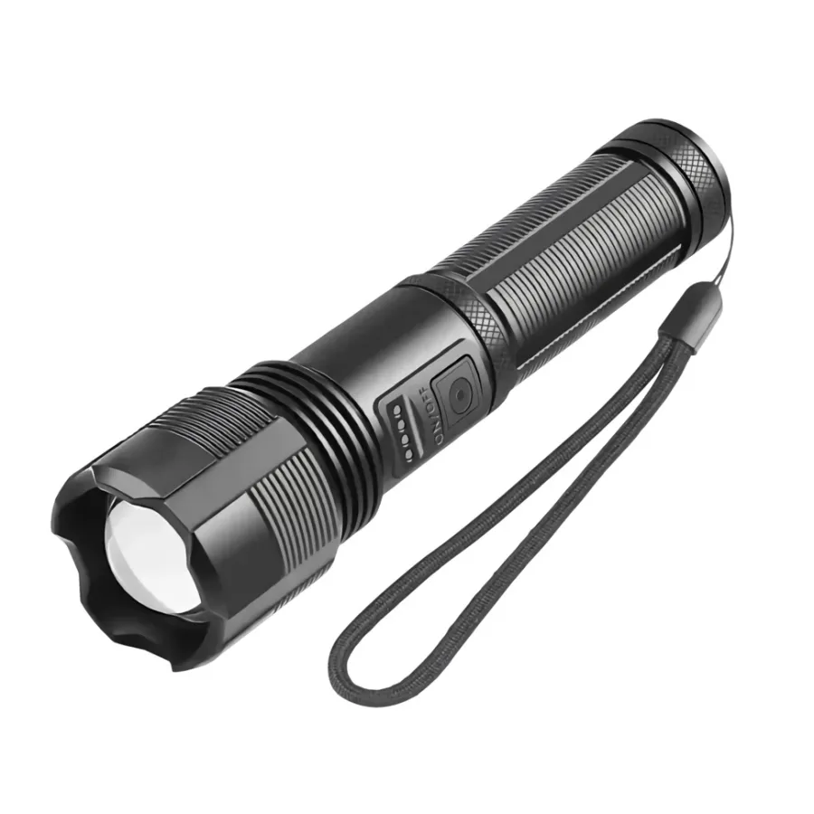 Lommelykter^ Lommelykt oppladbar aluminium 1000 lumen