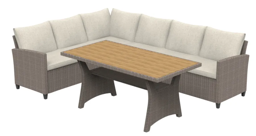 Sesongavslutning|Loungemøbler^Sunlife Loungesett Boise 3 deler teak/natur - ®