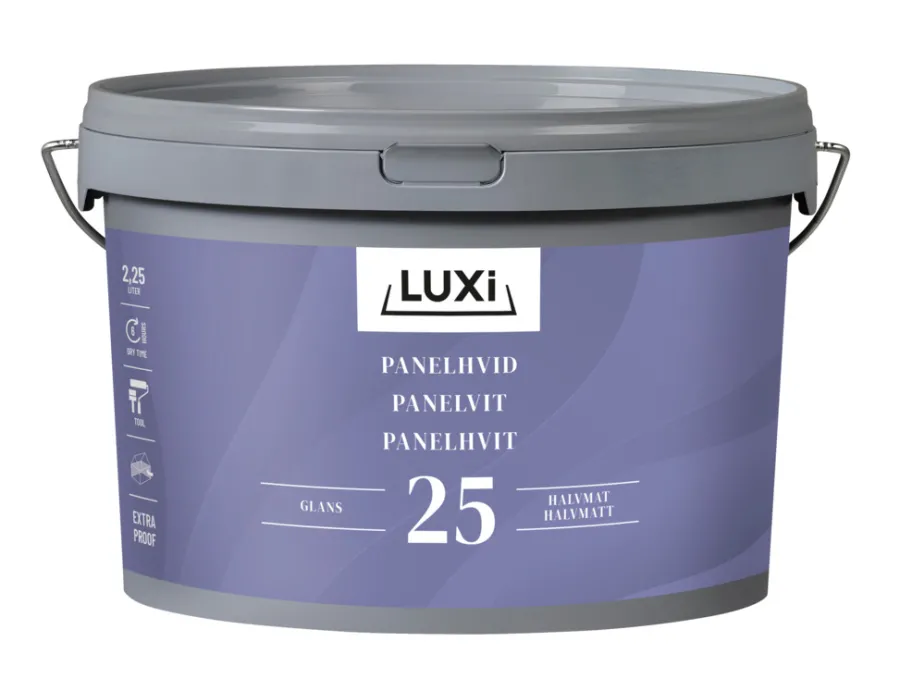 Takmaling^Luxi panelhvit ekstra robust - 2,5 liter