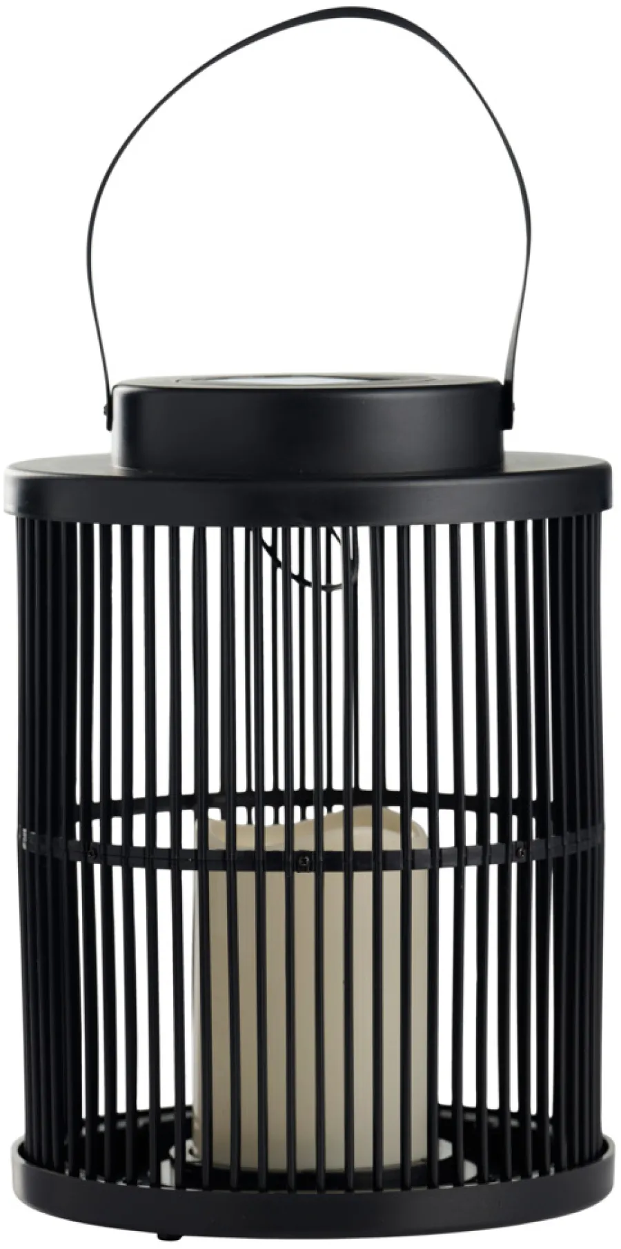 Solcellelamper^Garden Lykt med solcelle 18 x 18 x 25 cm - ® Svart