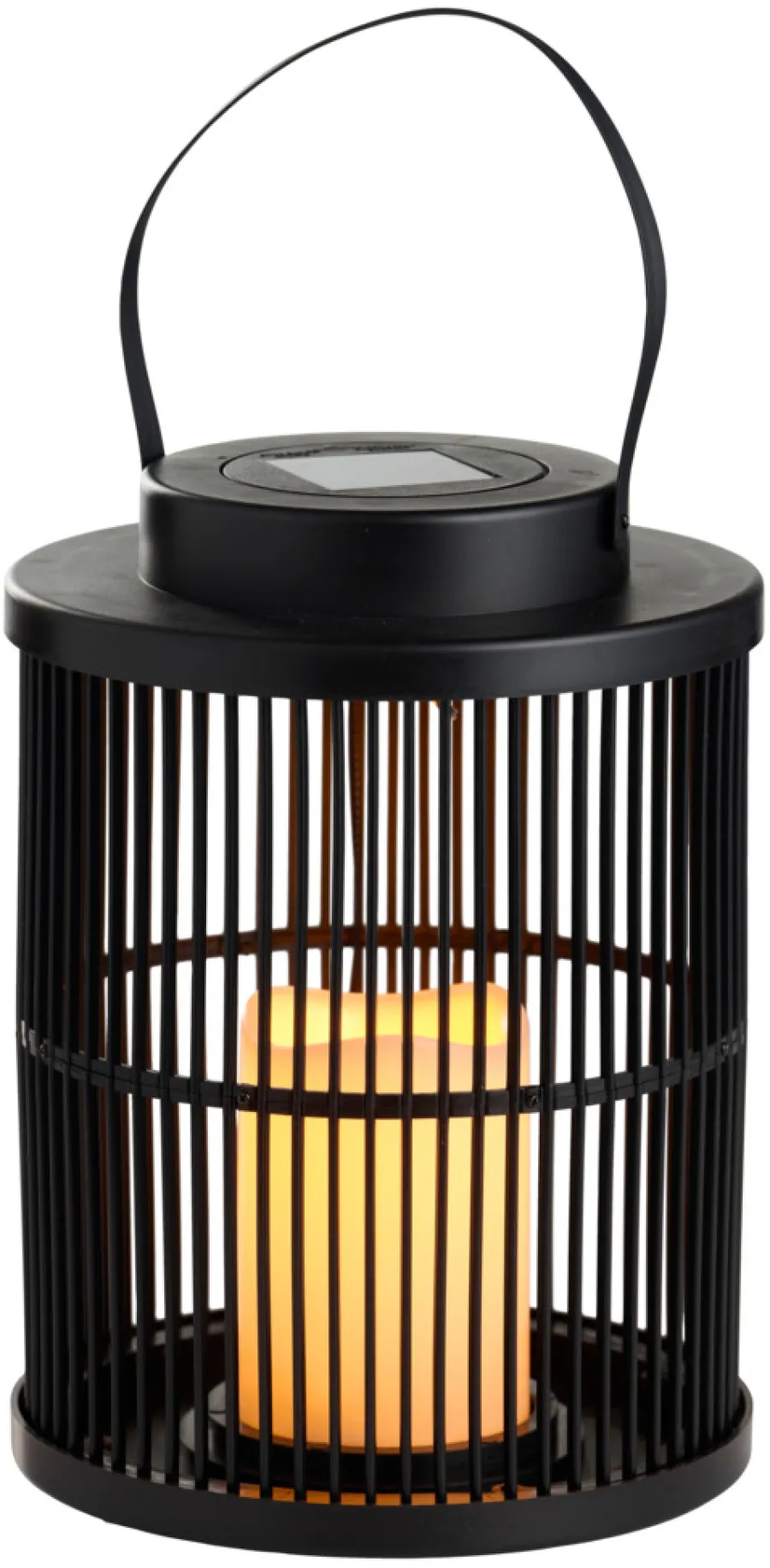 Solcellelamper^Garden Lykt med solcelle 18 x 18 x 25 cm - ® Svart