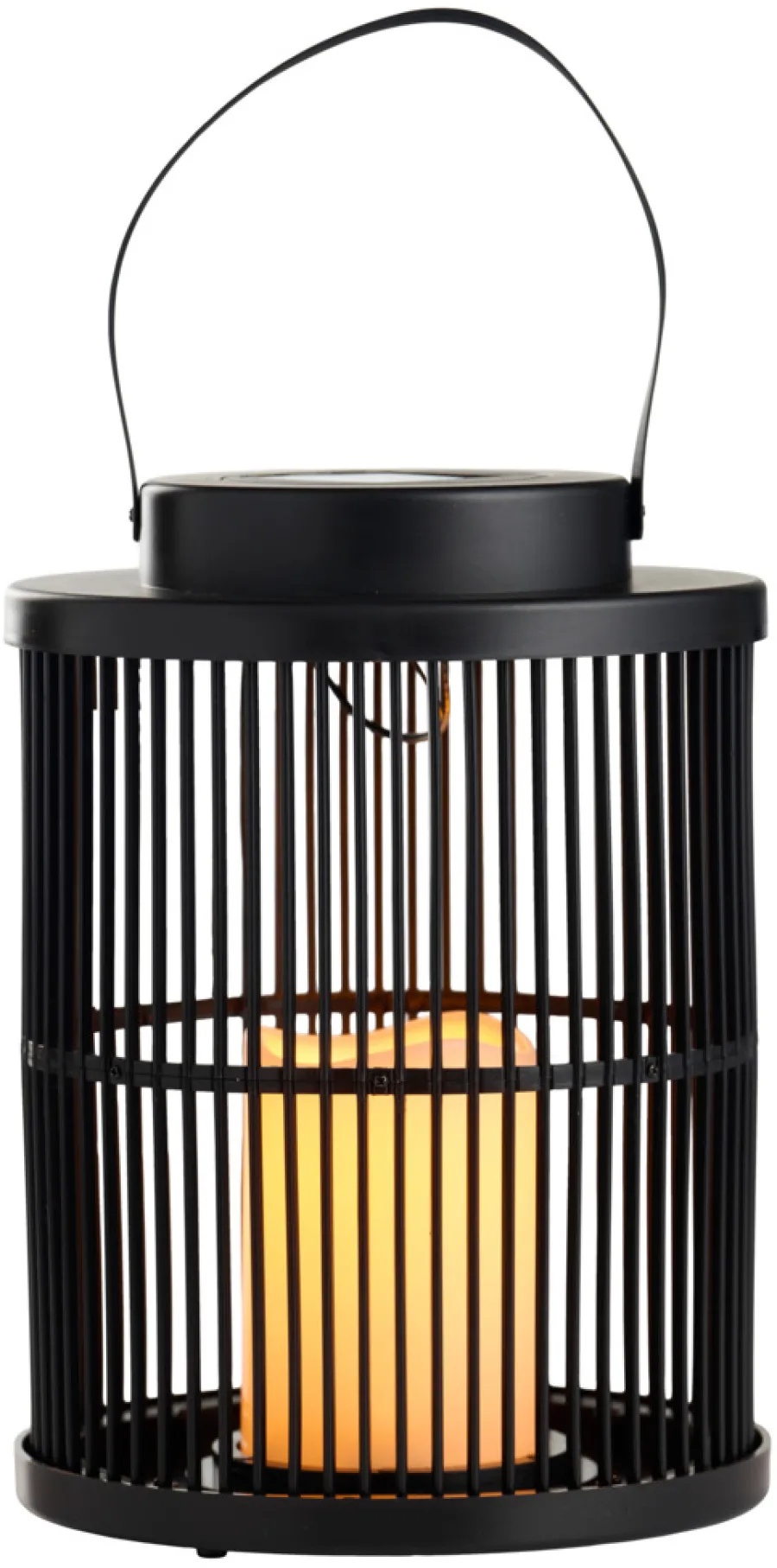 Solcellelamper^Garden Lykt med solcelle 18 x 18 x 25 cm - ® Svart