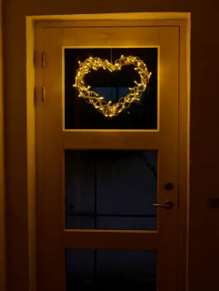 Dekorativ Belysning - Utendørs^Stemning Lyshjerte 80 LED-pærer 40 cm