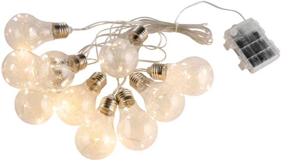 Dekorativ Belysning - Innendørs|Dekorativ Belysning - Utendørs^Garden Lyslenke med 10 pærer 5,5 meter - ®