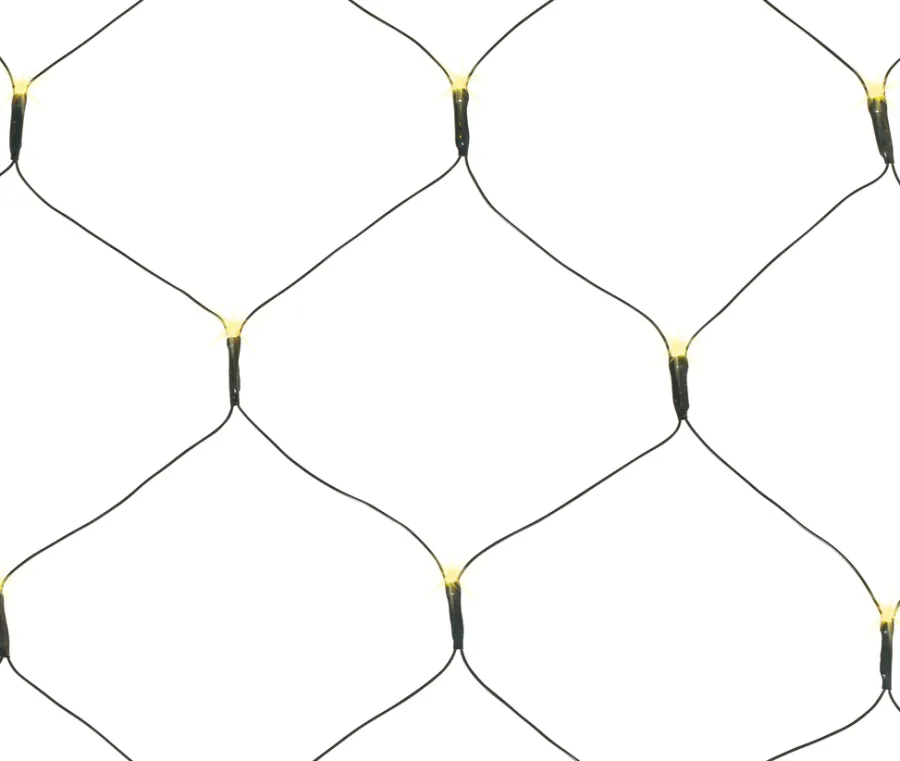 Dekorativ Belysning - Utendørs^Stemning Lysnett m/timer 100 LED-pærer 1 x 1,8 meter