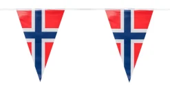 Pynt & Festutstyr|Flagg & Tilbehør Til Flaggstang^Festplassen 17. mai girlander med vimpler 5 meter