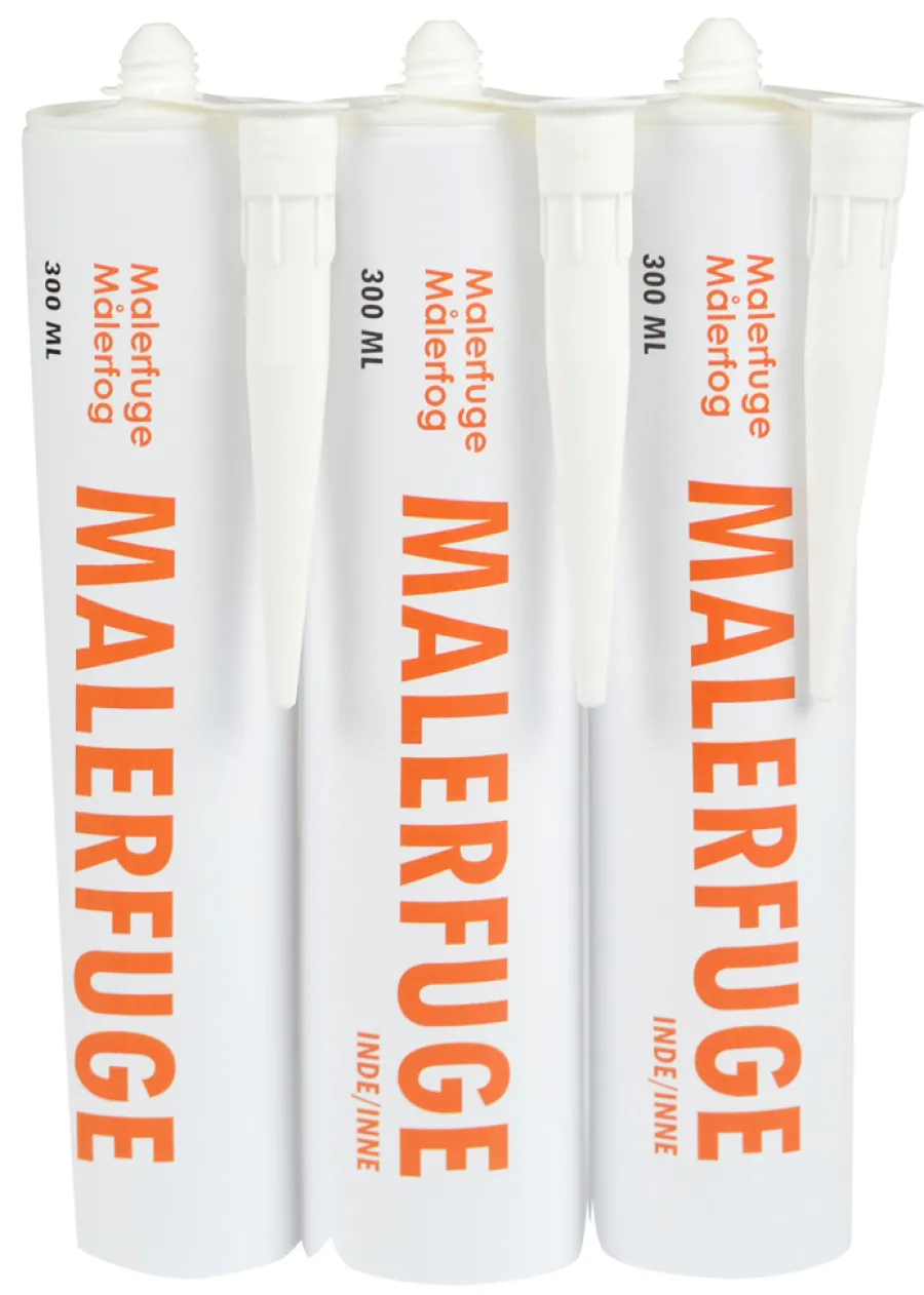 Akryl^ Malefuge hvit 3 x 300 ml
