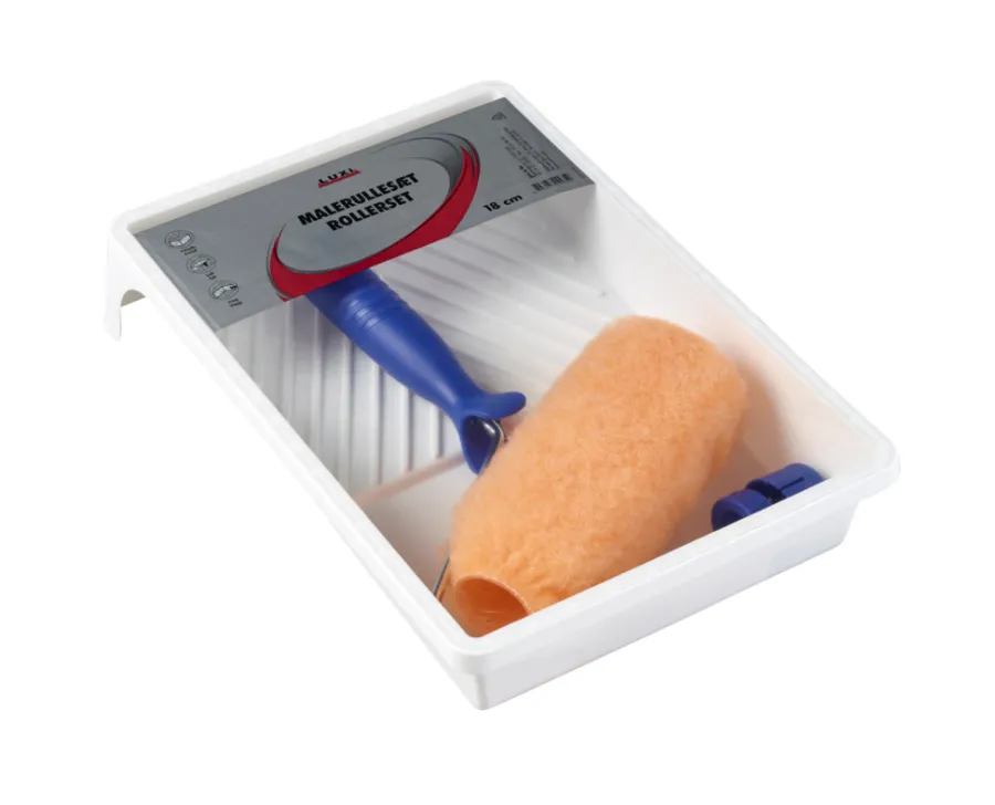 Rull- Og Penselsett^Luxi Malerullsett 18 cm 3 deler -