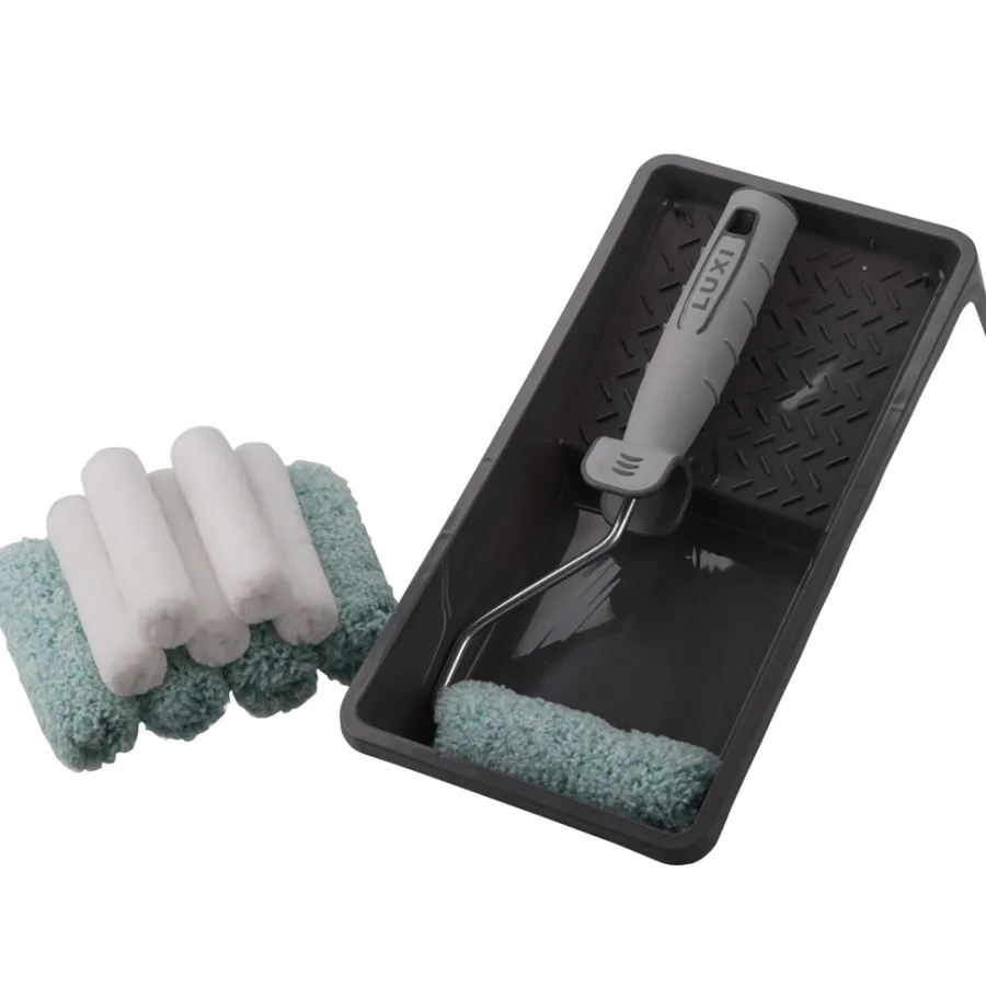 Rull- Og Penselsett^Luxi Malerullsett 10 cm 12 deler -