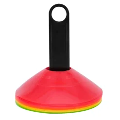 Sesongavslutning|Sport & Trening^Ud & Leg Markeringskjegler med holder Ø19 cm – 16 stk. rød/gull/grønn/oransje