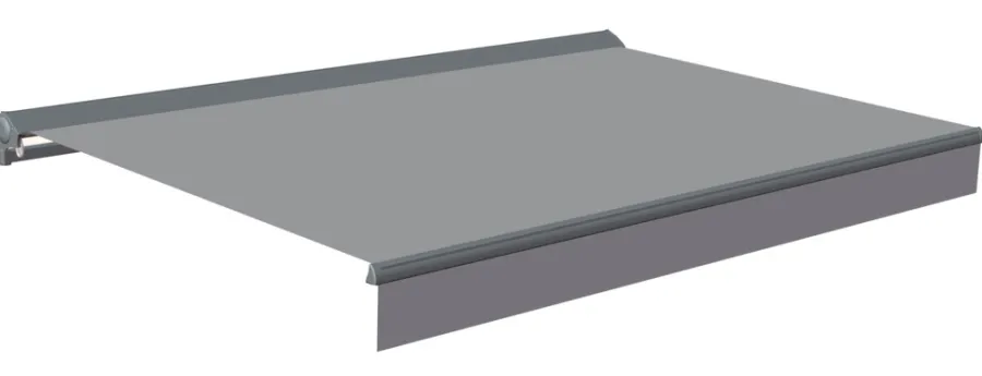Parasoller Og Markiser^ Markise m/halvkassett 2,95 x 2,5 meter Grå