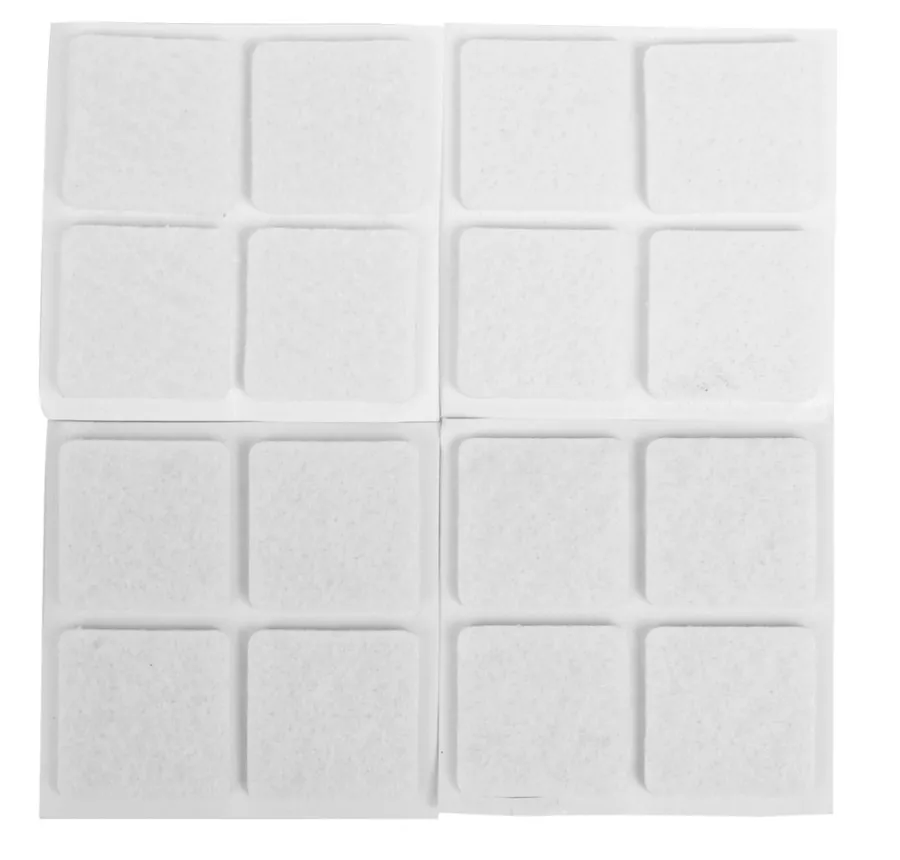 Møbelknotter^Home it Møbelknotter selvklebende 25 x 25 mm hvit - 16 stk.