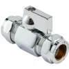 Kraner Og Ventiler^ Minikuleventil 15 mm m/grep