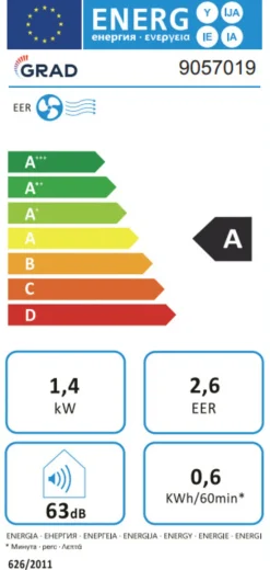 Vifter Og Luftkjølere^Grad Mobil aircondition 5000 Btu -