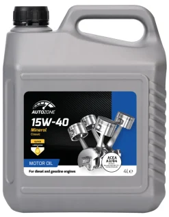 Motorolje & Spylervæske^Autozone Motorolje mineralsk 15W-40 - 4 liter